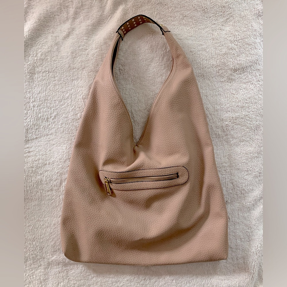Steve Madden Pinky Beige Leather Hobo Bag - Picture 2 of 11